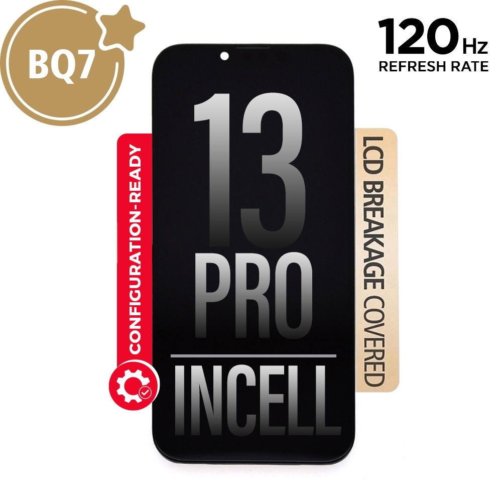 BQ7 Diagnosable Incell LCD Assembly for iPhone 13 Pro Screen Replacement (120HZ, Configuration Ready)