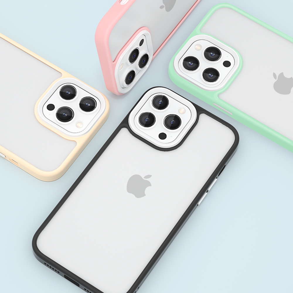 Candy Color Shockproof Hybrid Bumper Case Cover for iPhone 13-Blue