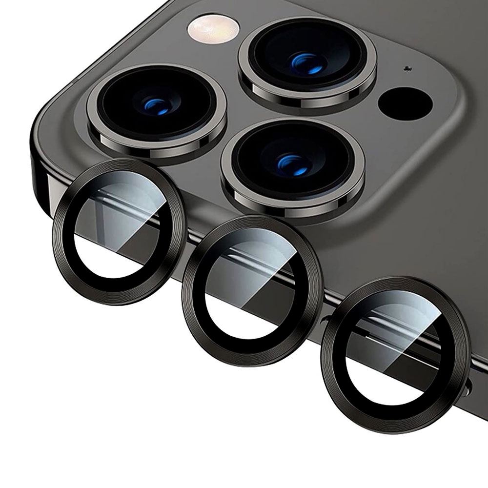 Kinglas Camera Lens Protector for iPhone 11 Pro / 11 Pro Max / 12 Pro (Set of 3)-Graphite