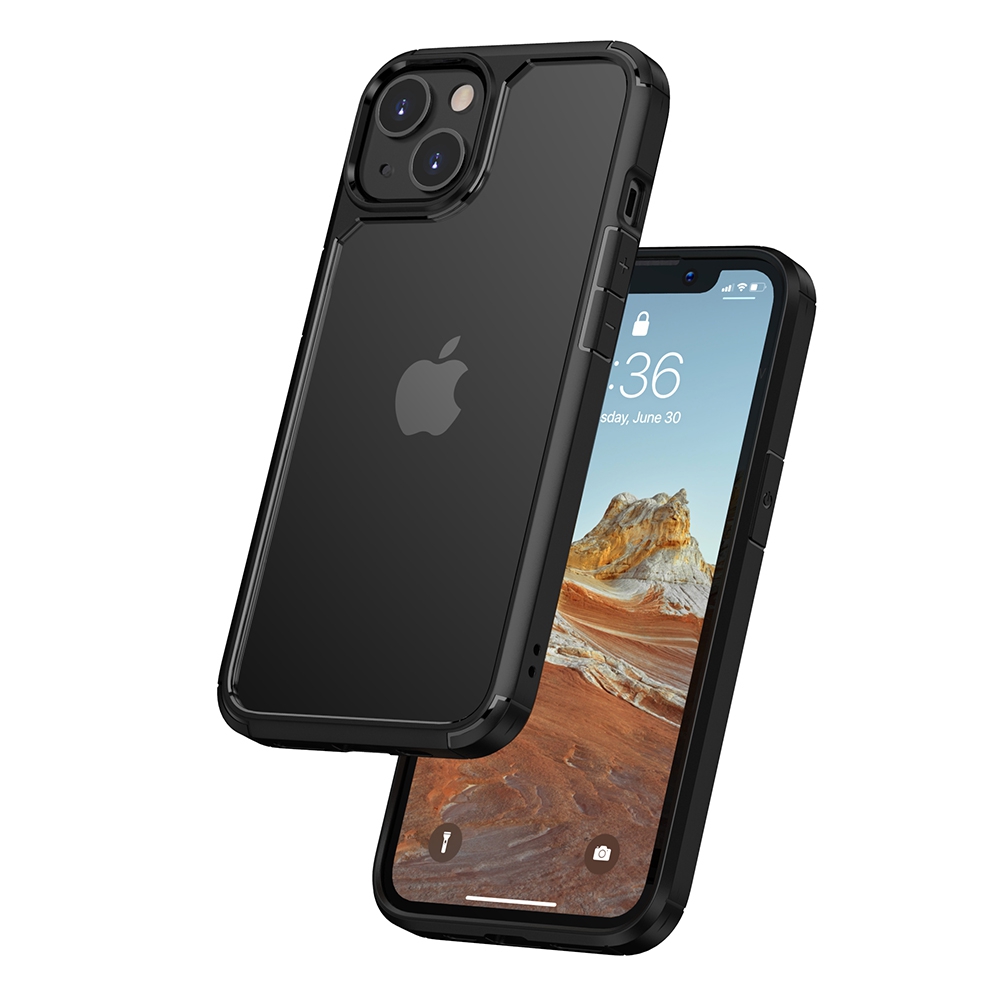 Shockproof YJ Cover Case for iPhone 13-Black