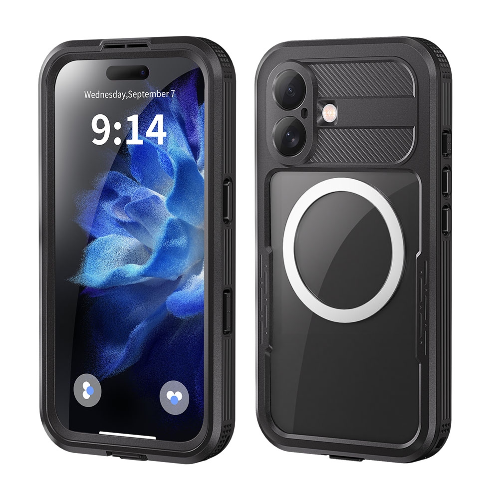 iPhone 16 Redpepper Dot+ IP68 Waterproof Case Cover with Magnetic Ring 
