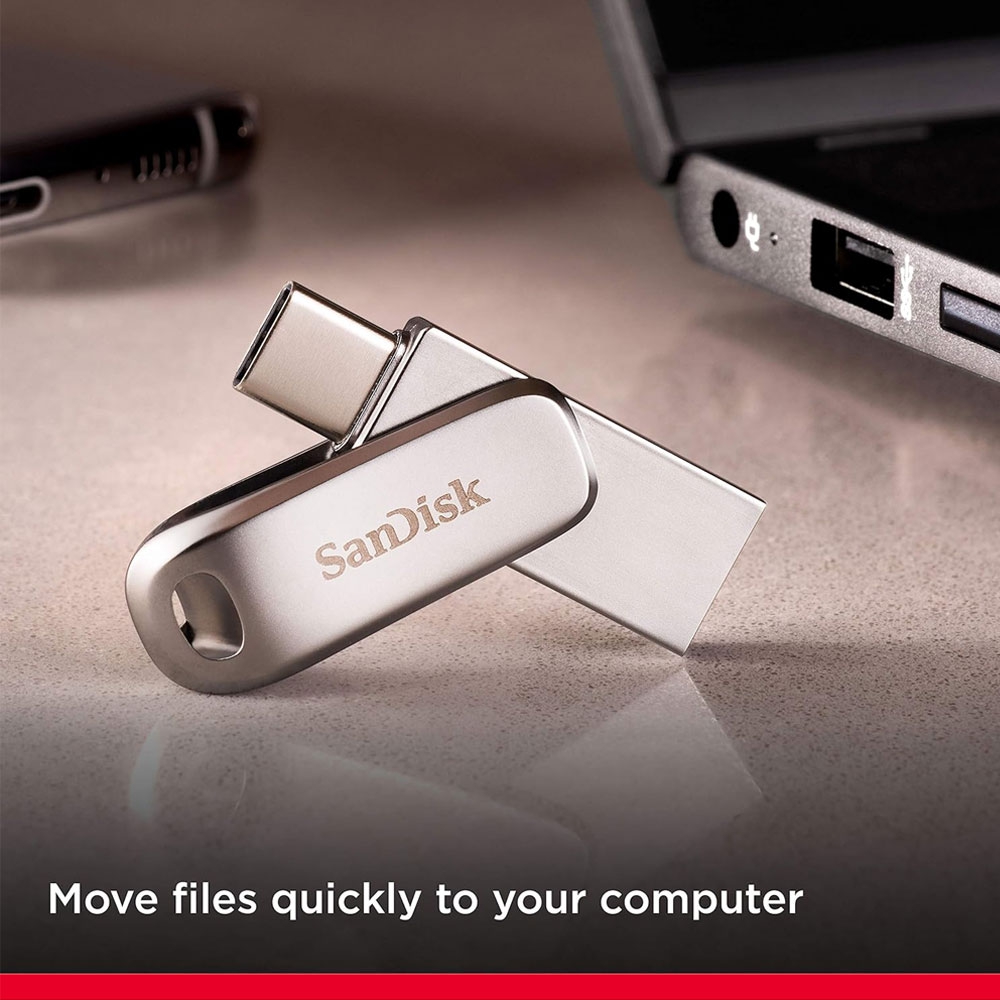SanDisk 128GB Ultra Dual Luxe Flash Drive (USB Type-C / Type-A) (SDDDC4-128G)