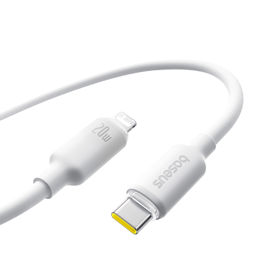 Baseus Foamed Silicone Fast Charging Data Cable USB-C to iP 20W (2m)-Cosmic Black