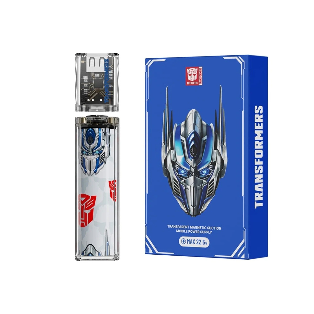 Transformers TF-D03 Removable Battery Charger Magnetic Power Bank 5000mAh 20W-Blue