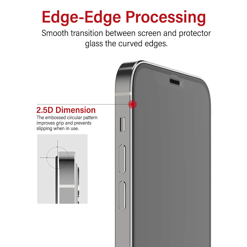 Kinglas Privacy Tempered Glass Screen Protector For iPhone 14 Pro