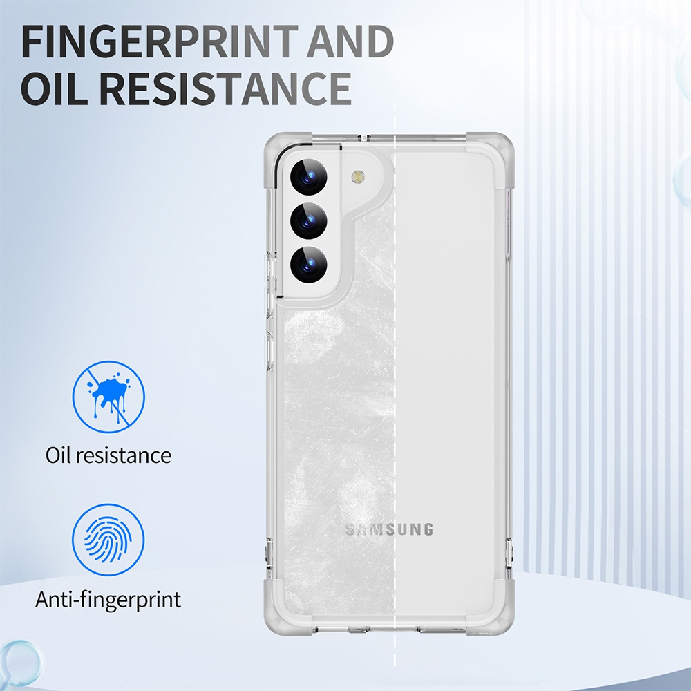 Anti-Shock Space Protective Clear Case Cover for Samsung Galaxy S22 Plus-Transparent