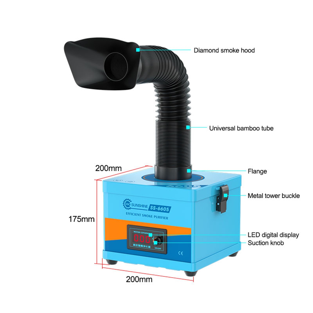 SUNSHINE SS-6605 Hige Efficiency Smoke Purifier 