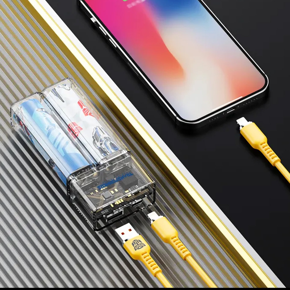 Transformers TF-D05 Removable Battery Charger Magnetic Power Bank 5000mAh-Yellow