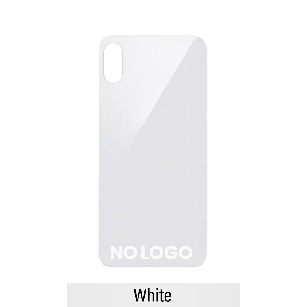 Rear Glass With 3M Adhesive Replacement for iPhone XS (NO LOGO)-White