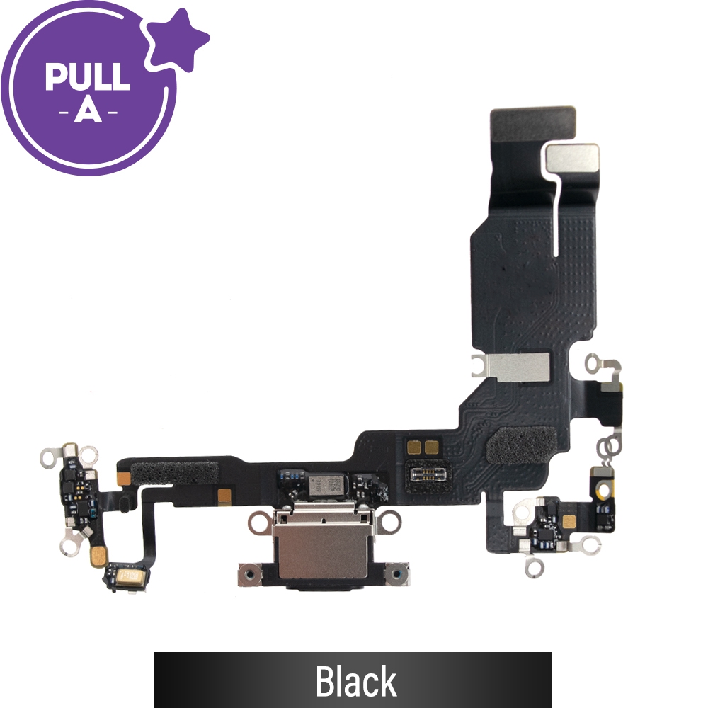 Charging Port for iPhone 15 (PULL-A)-Black