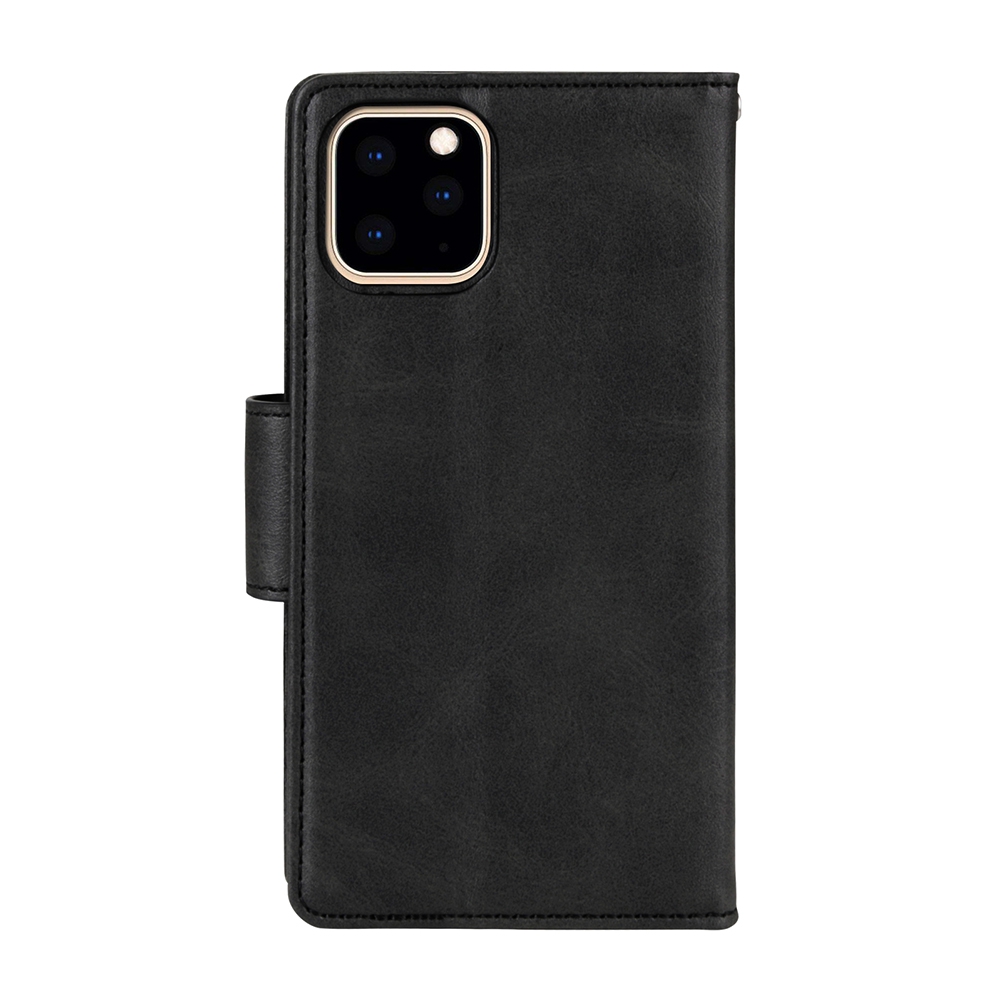 Hanman 2 in 1 Detachable Magnetic Flip Leather Wallet Cover Case for iPhone 11-Navy