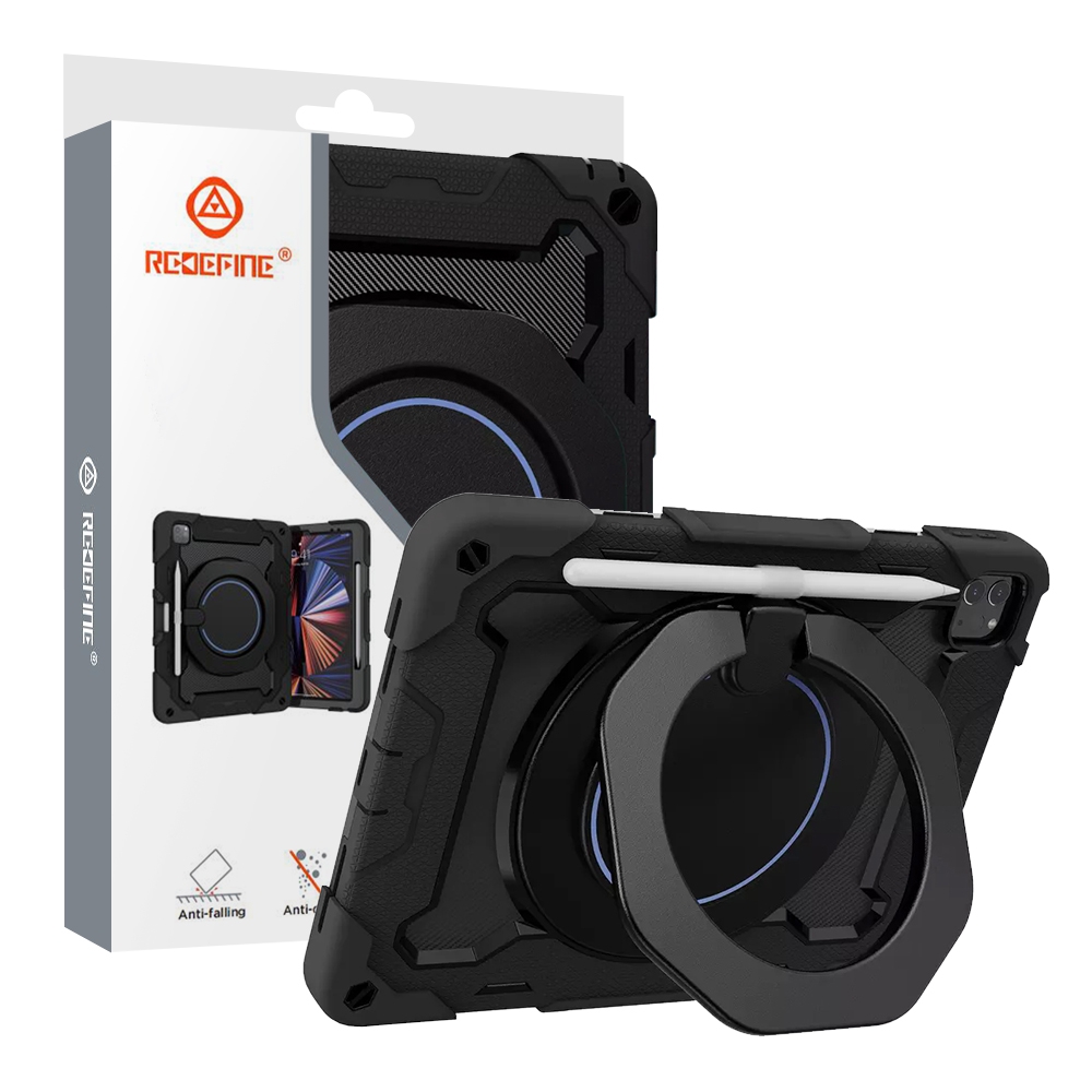 Armor Shockproof Handle Ring Rotation Case Cover for iPad Pro 11 (2018) / (2020) / (2021) / (2022) / Air (2020) / Air (2022)