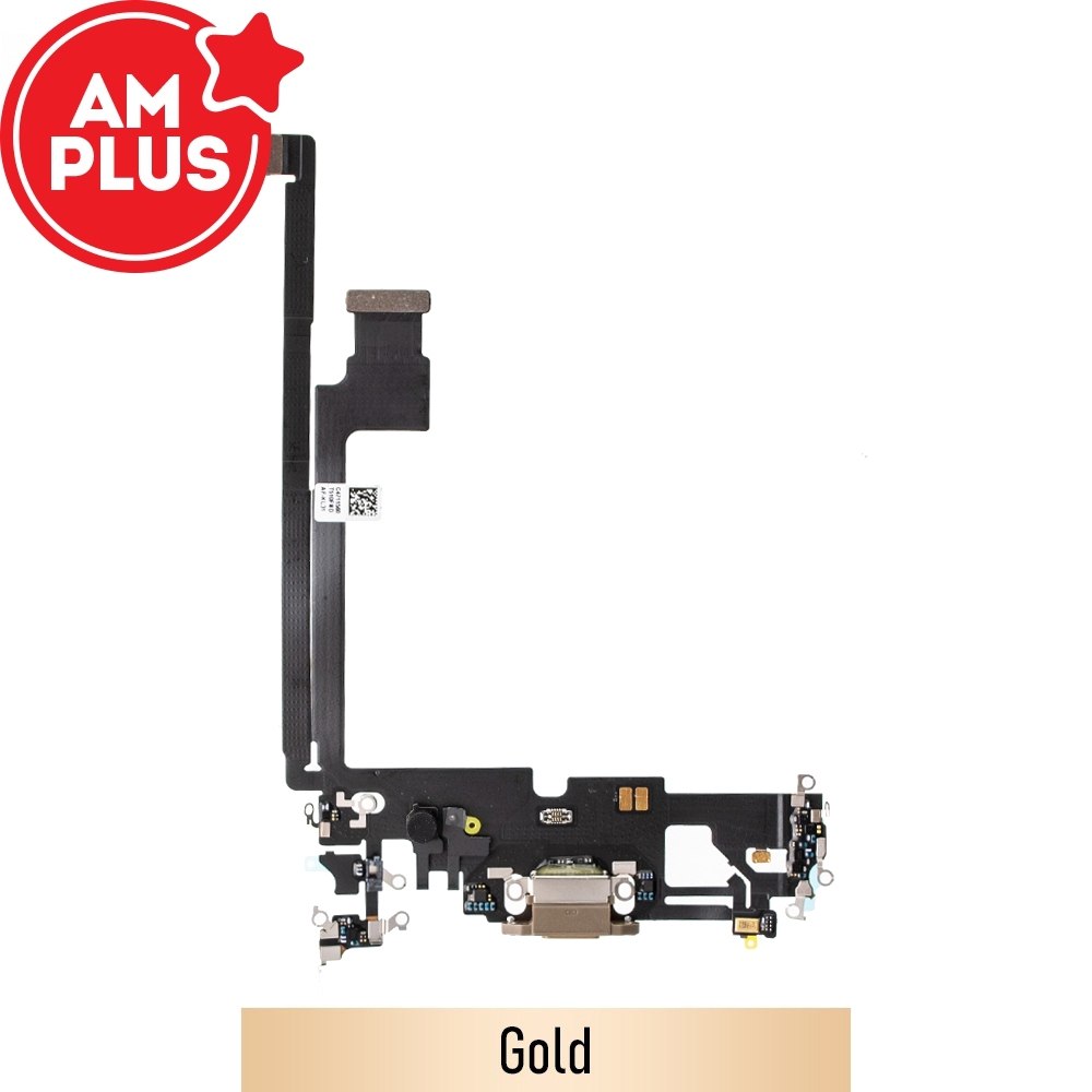 AMPLUS Charging Port for iPhone 12 Pro Max-Gold
