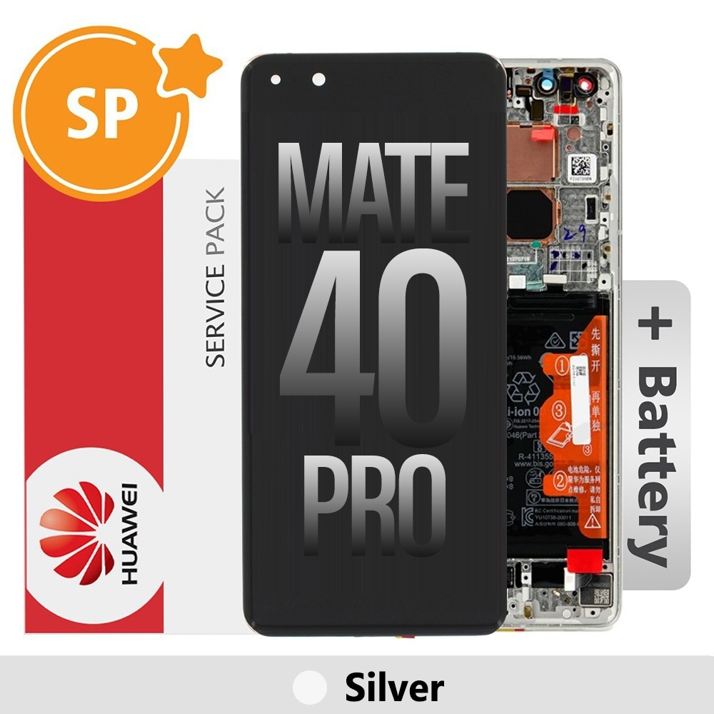 Huawei Mate 40 Pro OLED Screen Digitizer 02353YXC (Service Pack)-Silver