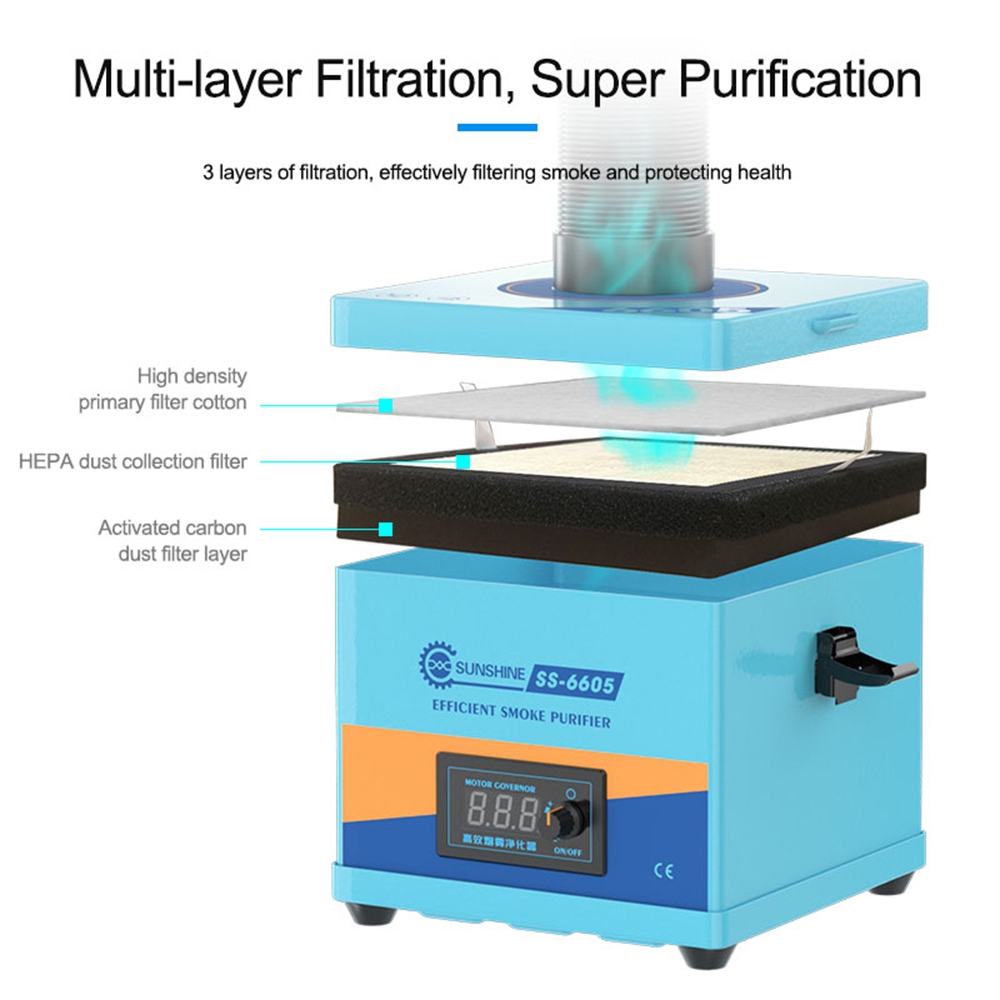 SUNSHINE SS-6605 Hige Efficiency Smoke Purifier 