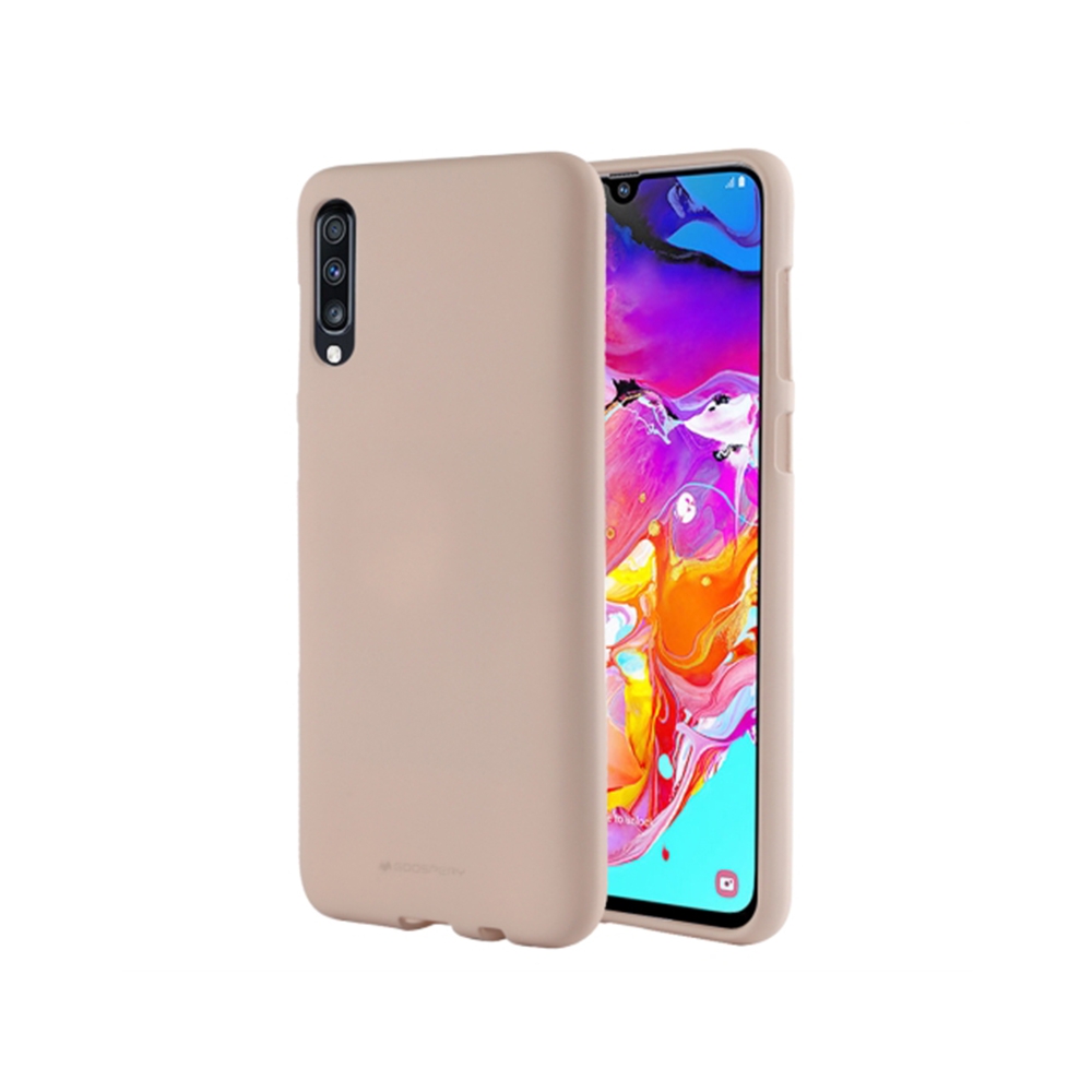Mercury Soft Feeling Jelly Case for Samsung Galaxy A70-Black