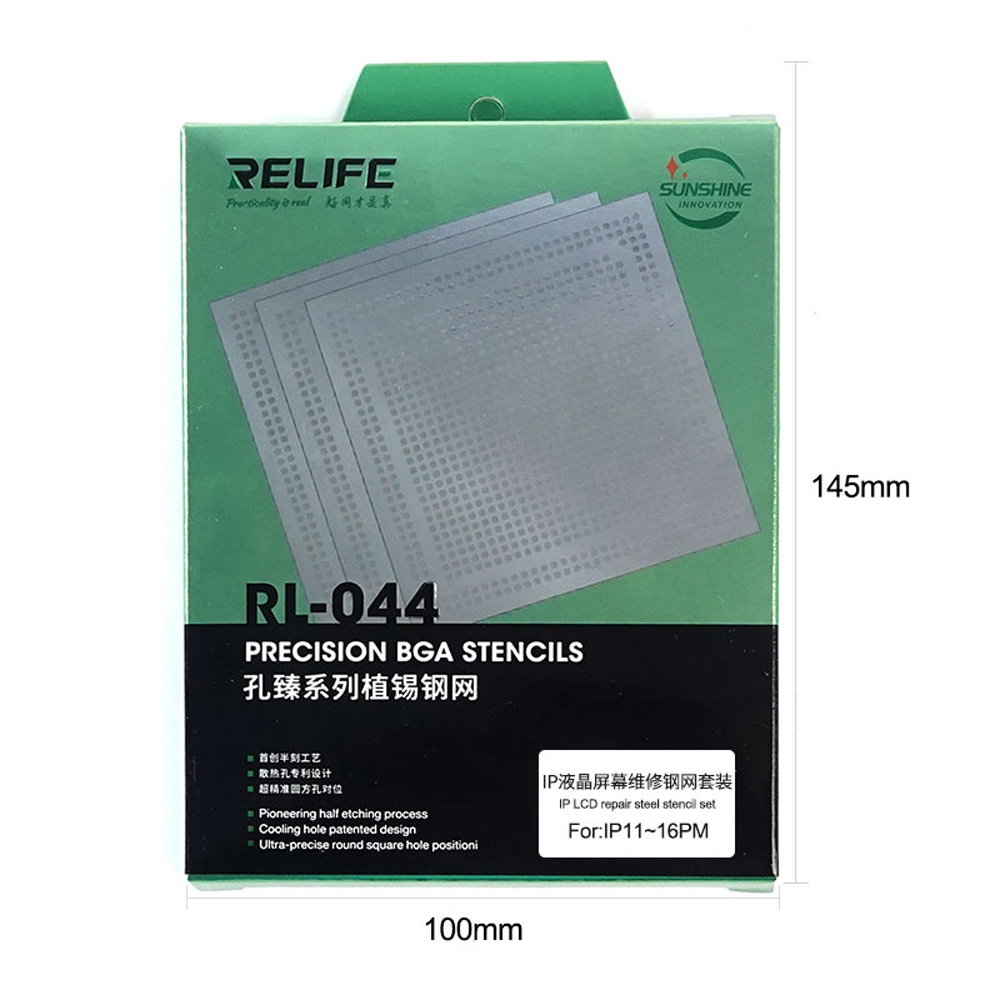 RELIFE RL-044 IP LCD Flex Protection Steel Stencil for iPhone 6S to 16 Pro Max