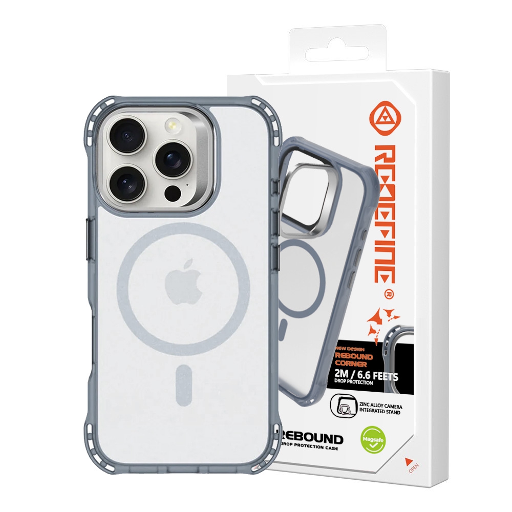 REDEFINE Rebound Drop Protection Magsafe Case for iPhone 16 Pro-Black