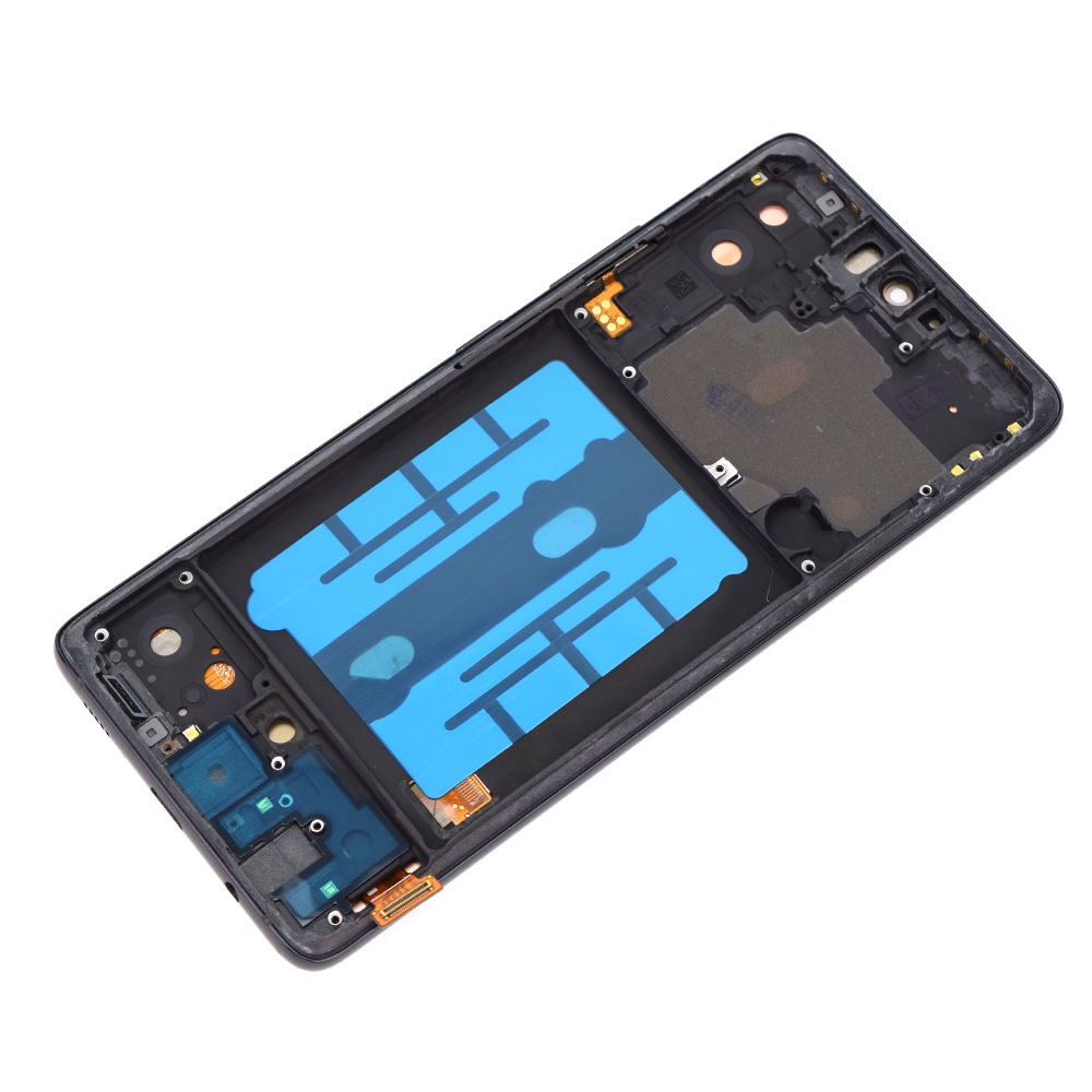 REFURB OLED Screen Replacement Digitizer with Frame for Samsung Galaxy A51 5G A516B / A516F-Prism Cube Black