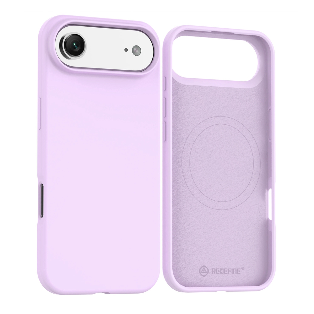 REDEFINE Liquid Silicone Case Cover with Magnetic Ring for iPhone 17 Air Magsafe-Baby Pink