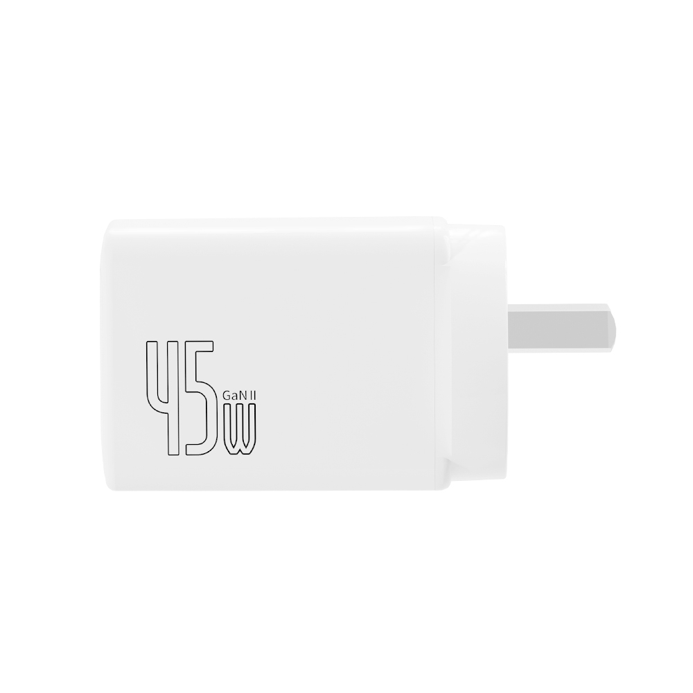 iQuick GaN II 45W PD3.0+QC3.0 Dual Ports Charging Adapter