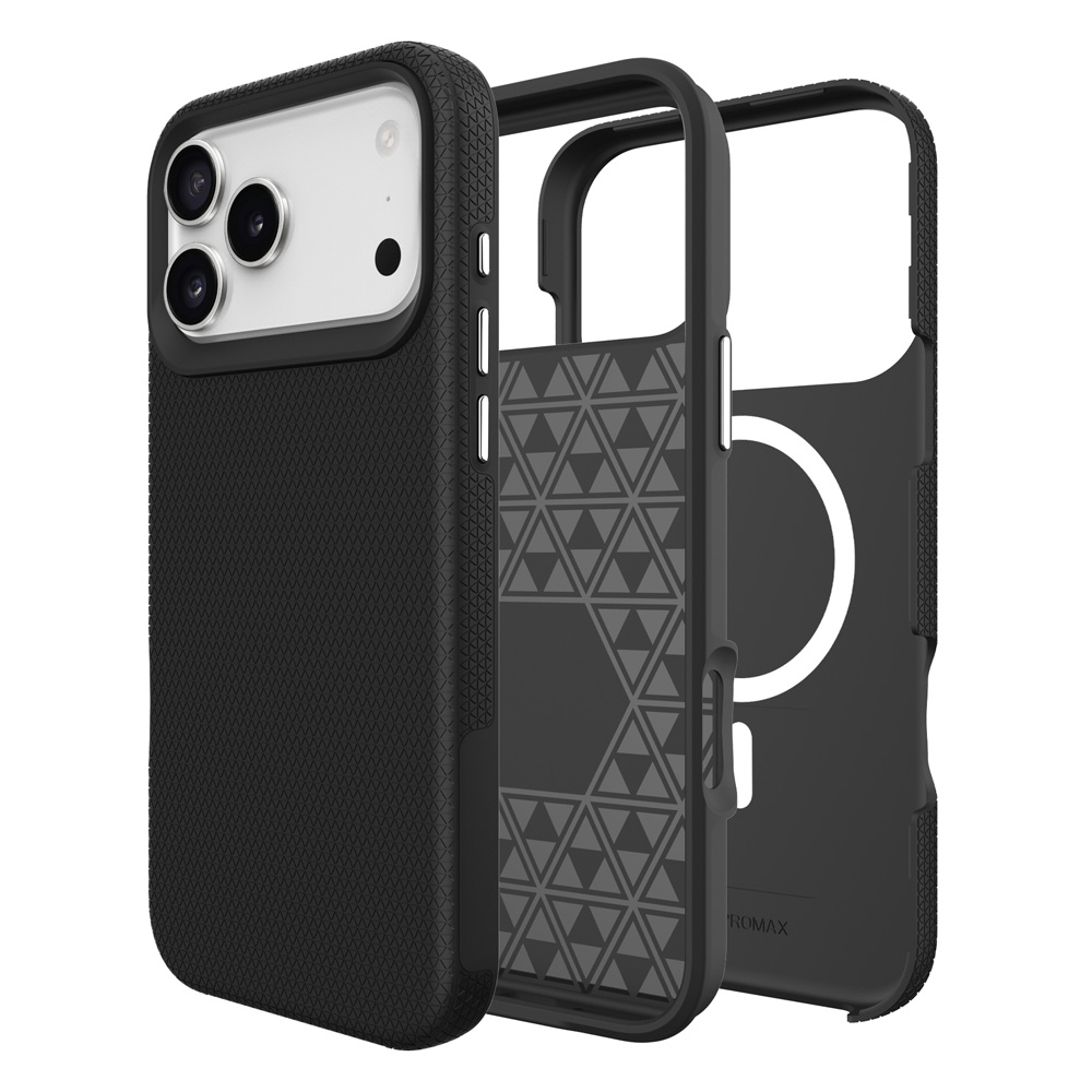 Rhinos Rugged Shockproof Magsafe Cover Case for iPhone 17 Pro-Black