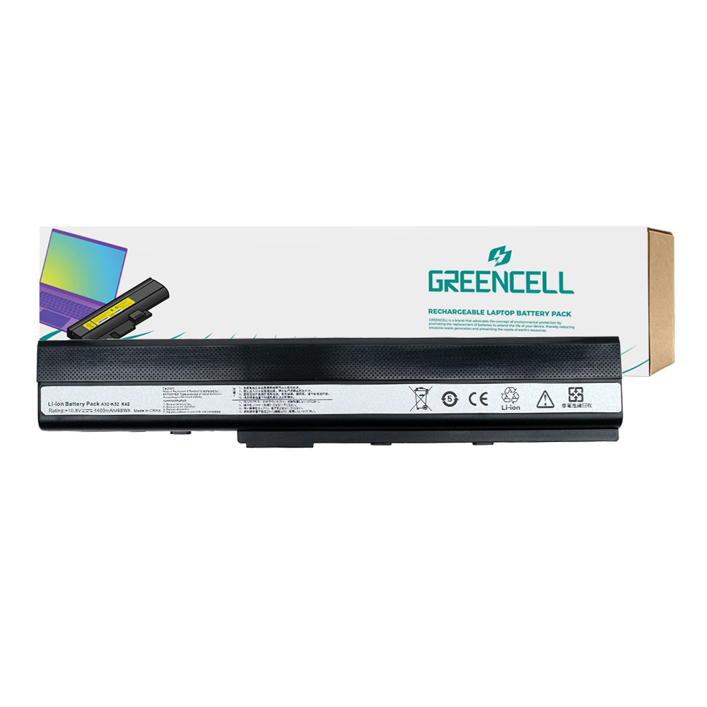 Greencell Battery A32-K52*Asus K52 K52J K52F K52JC K52JR K52N X52 X52J A52 A52F