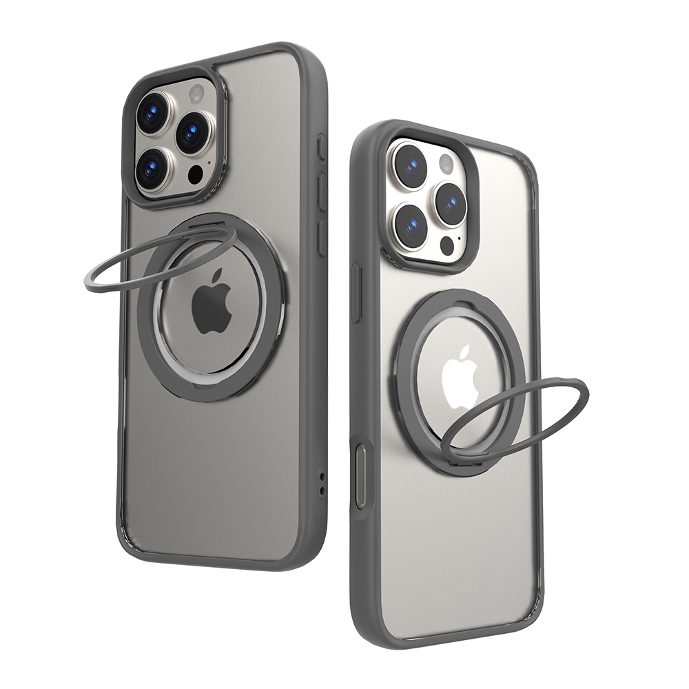 REDEFINE Multi-functional 360° Rotating Stand Case for iPhone 16 Pro-Navy