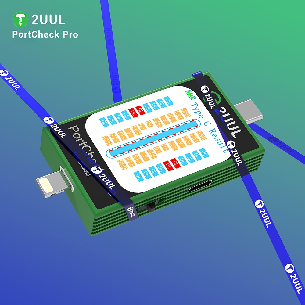 2UUl PW31 PortCheck Pro 5V / 2A Type-C / Lighting Interface Automatic Tail Plug Detector