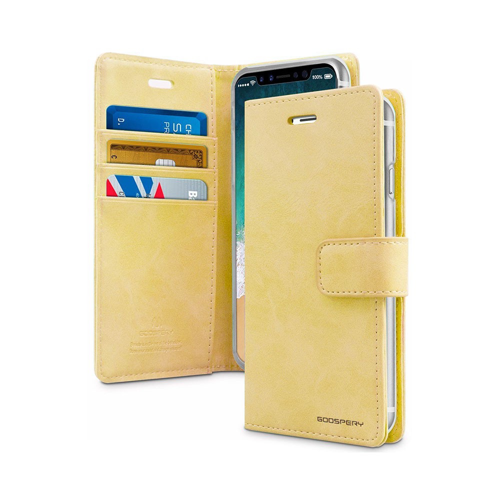 Mercury Blue Moon Diary Cover for iPhone XS Max-Black