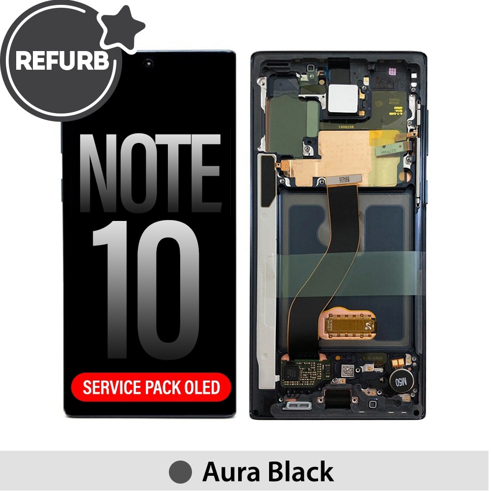 ASSEMBLED Samsung Galaxy Note 10 OLED Screen Replacement Digitizer with Frame N970F-Aura Black