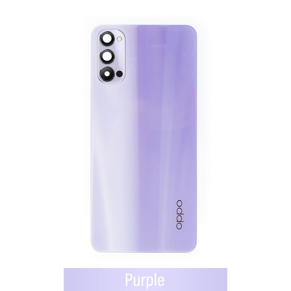 Rear Cover Glass For OPPO Reno4 5G-Purple