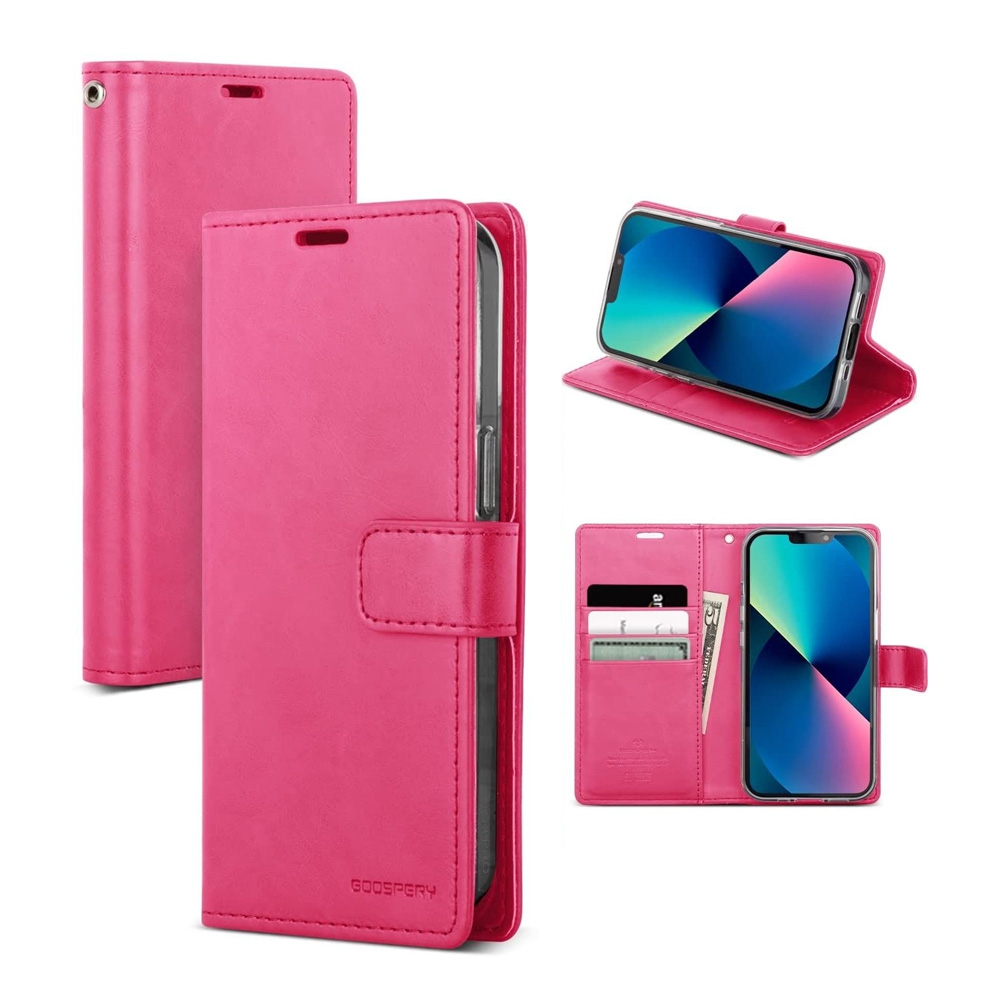 Mercury Bluemoon Diary Case for iPhone 15-Black