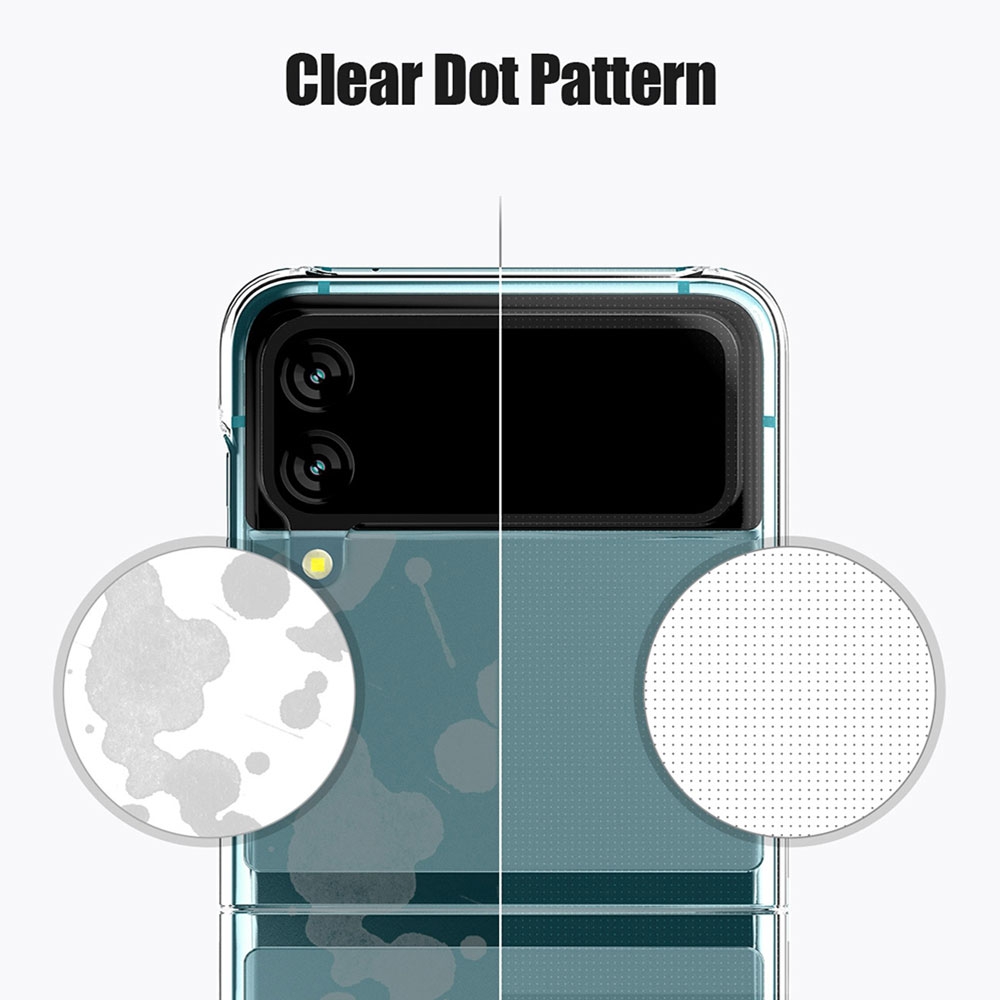 Mercury Clear Hard Case Cover for Samsung Galaxy Z Flip 4