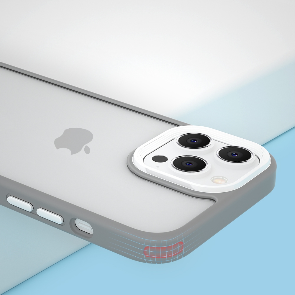 Candy Color Shockproof Hybrid Bumper Case Cover for iPhone 13-Blue