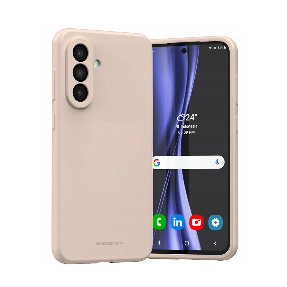 Mercury Silicone Case Cover for Samsung Galaxy A57 5G-Black