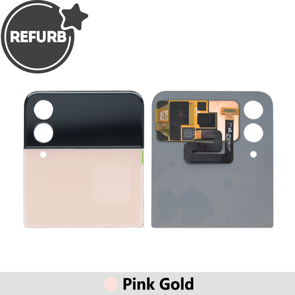 REFURB Outer OLED Screen Replacement for Samsung Galaxy Z Flip 4 5G F721B- Pink Gold