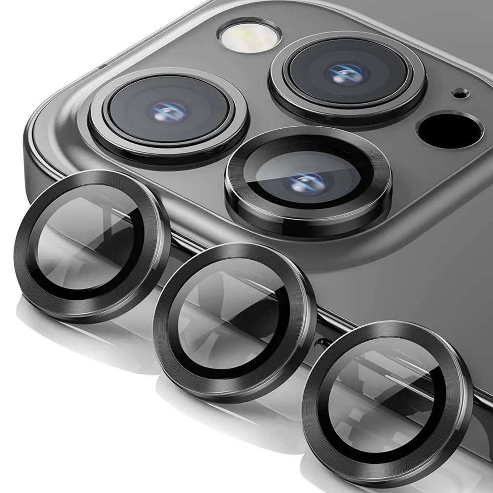 Kinglas Camera Lens Protector for iPhone 15 / 15 Plus (Set of 2)-Graphite