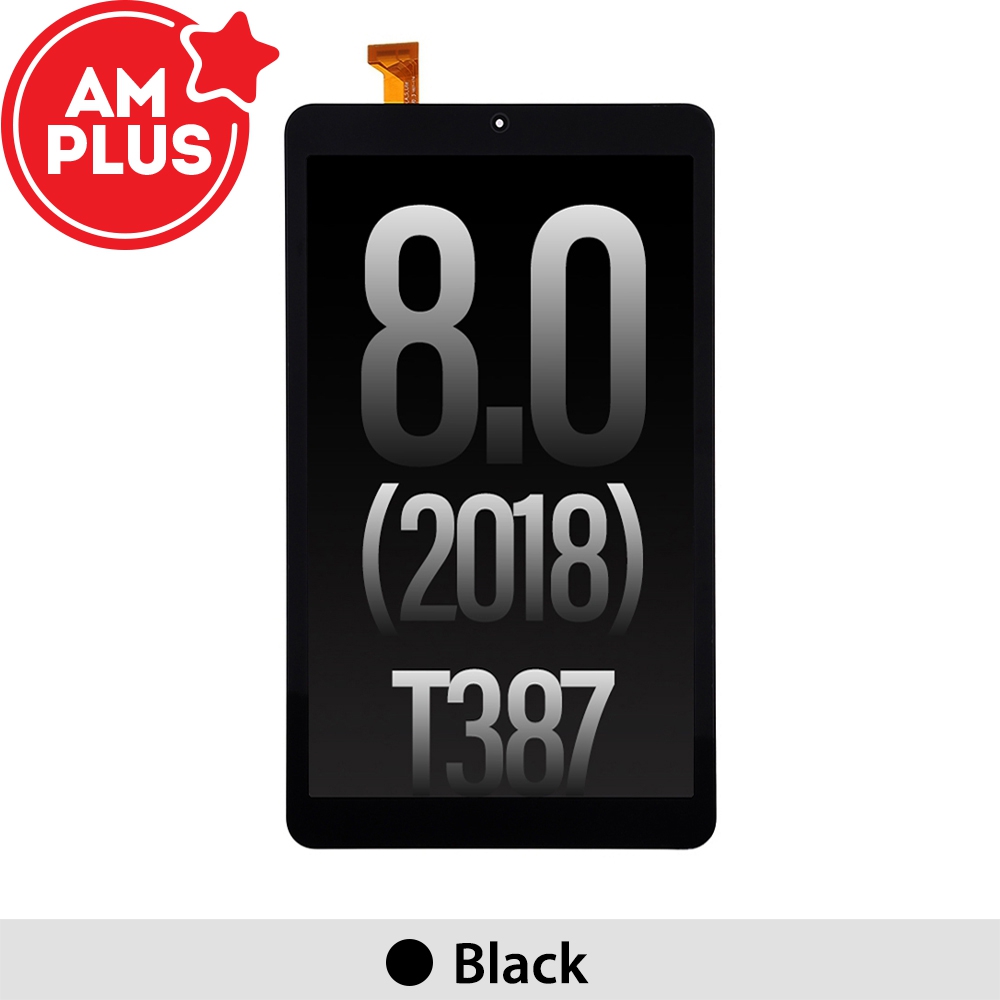 AMPLUS OLED Assembly Replacement for Samsung Galaxy Tab A 8.0" 2018 T387-Black
