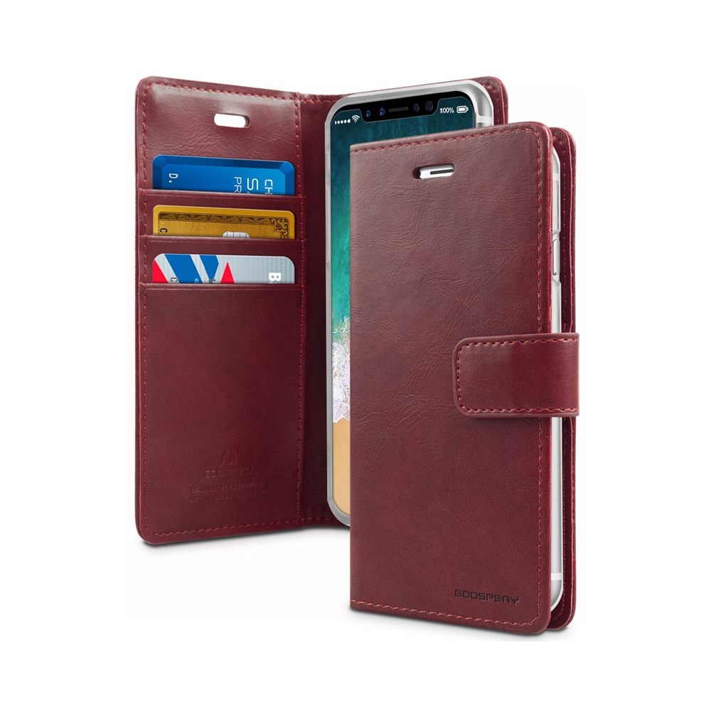 Mercury Blue Moon Diary Cover for iPhone XS Max-Black