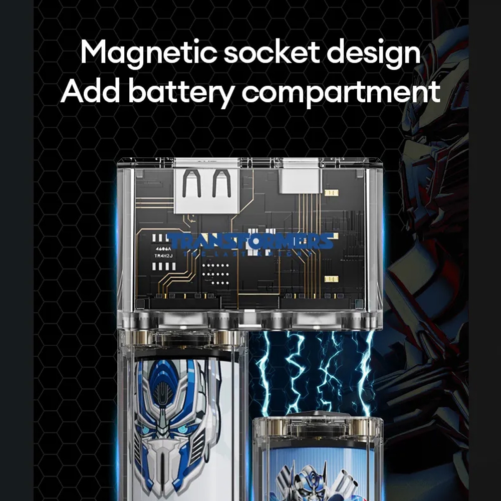 Transformers TF-D05 Removable Battery Charger Magnetic Power Bank 5000mAh-Yellow