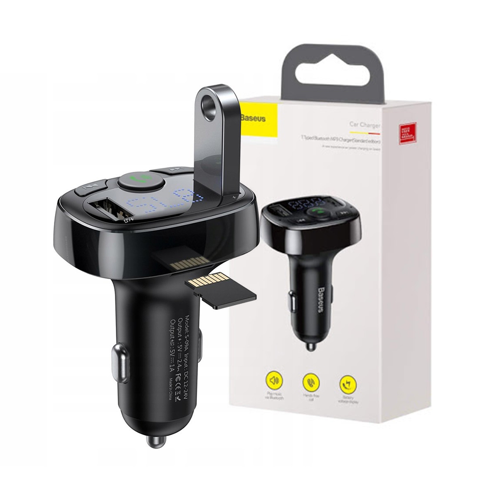 Baseus T Typed S-09A Bluetooth MP3 Car Charger