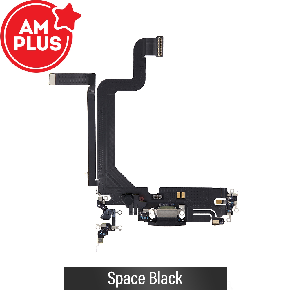 AMPLUS Charging Port for iPhone 14 Pro Max-Space Black