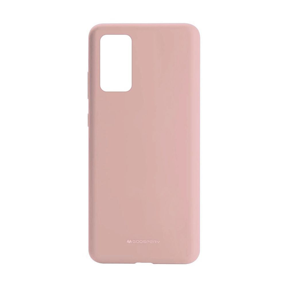 Mercury Silicone Cover Case for Samsung Galaxy S20 Plus-Pink Sand