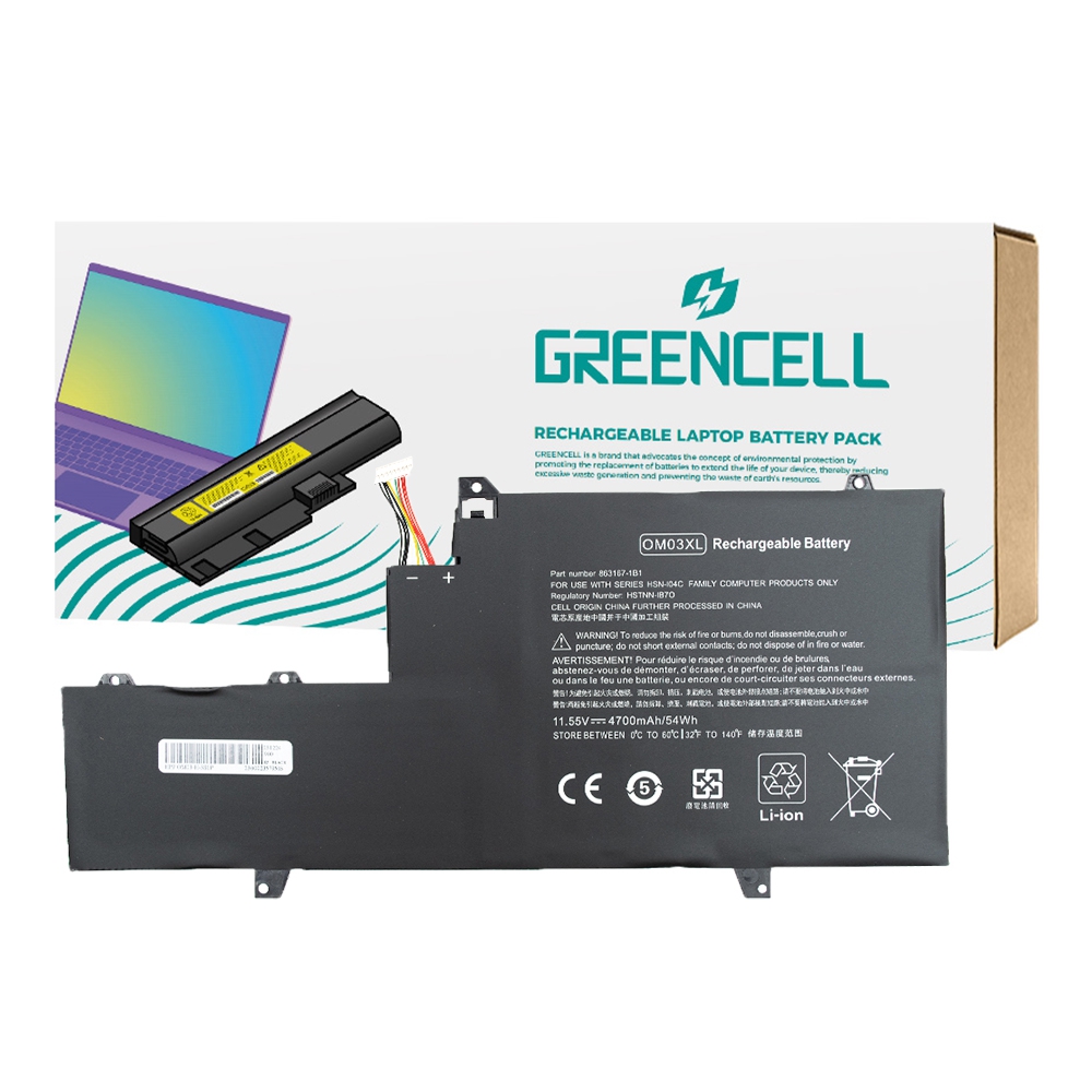 Greencell Battery OM03XL*HP Elitebook x360