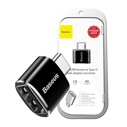 Baseus Mini USB Female to Type-C Male Adapter Converter