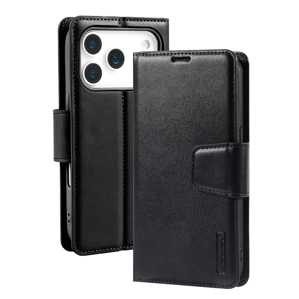 iPhone 17 Pro Max Hanman PU Flip Leather Wallet Case