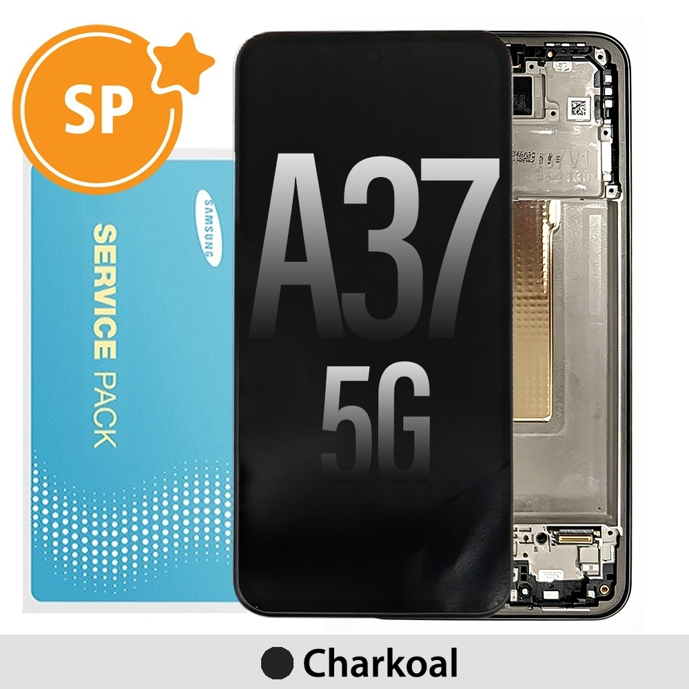 Samsung Galaxy A37 5G A376B OLED Replacement with Frame GH82-39232A (Service Pack)-Charkoal