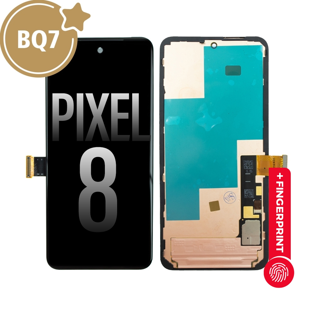 FULL ORIGINAL OLED Assembly Replacement with Bezel Frame for Google Pixel 8-Black 