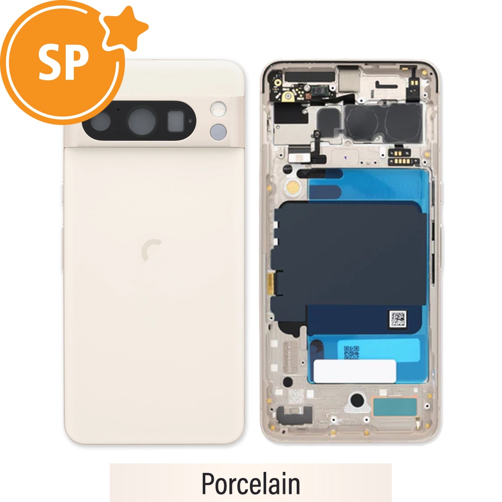 Rear Housing for Google Pixel 8 Pro G949-00694-01 (Service Pack)-Porcelain